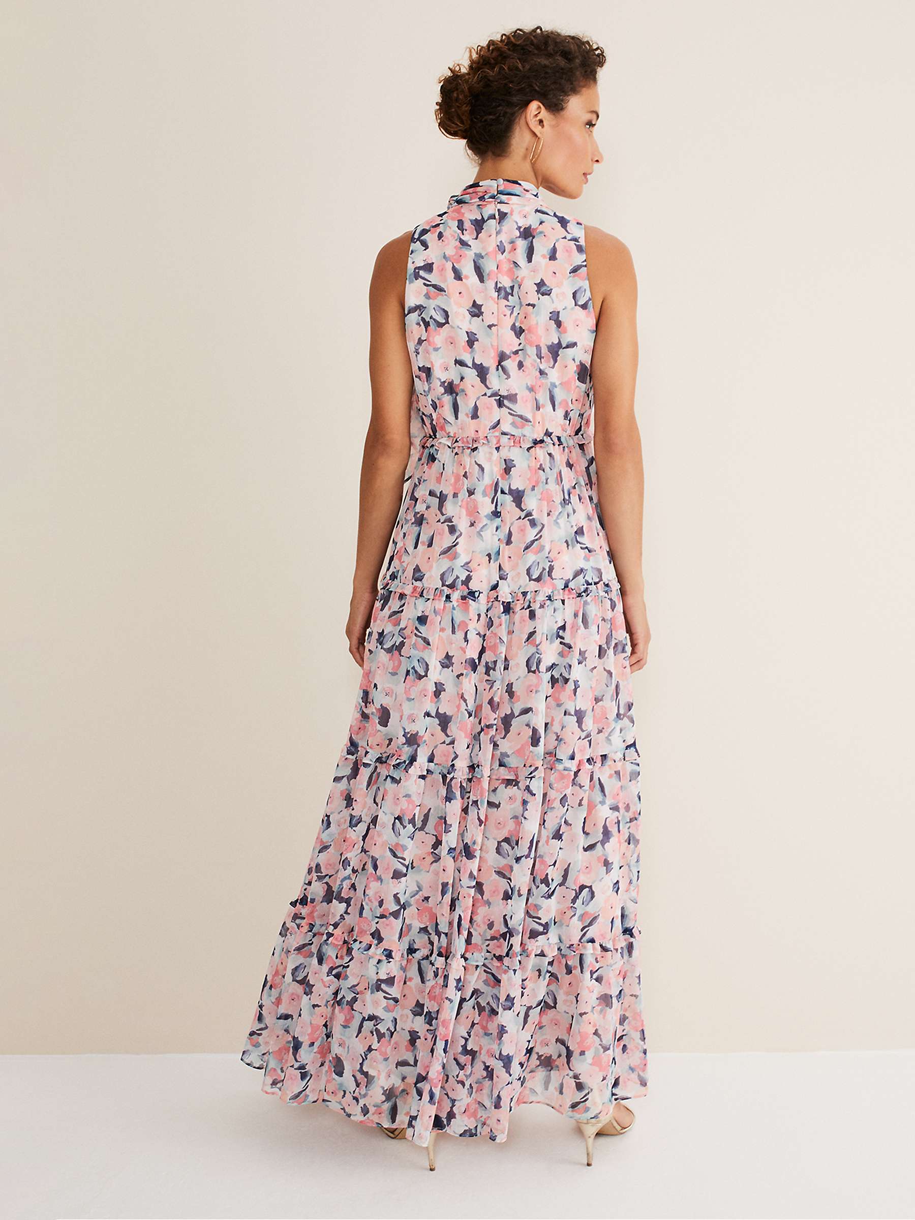 Buy Phase Eight Esme High Neck Floral Maxi Dress, Multi Online at johnlewis.com