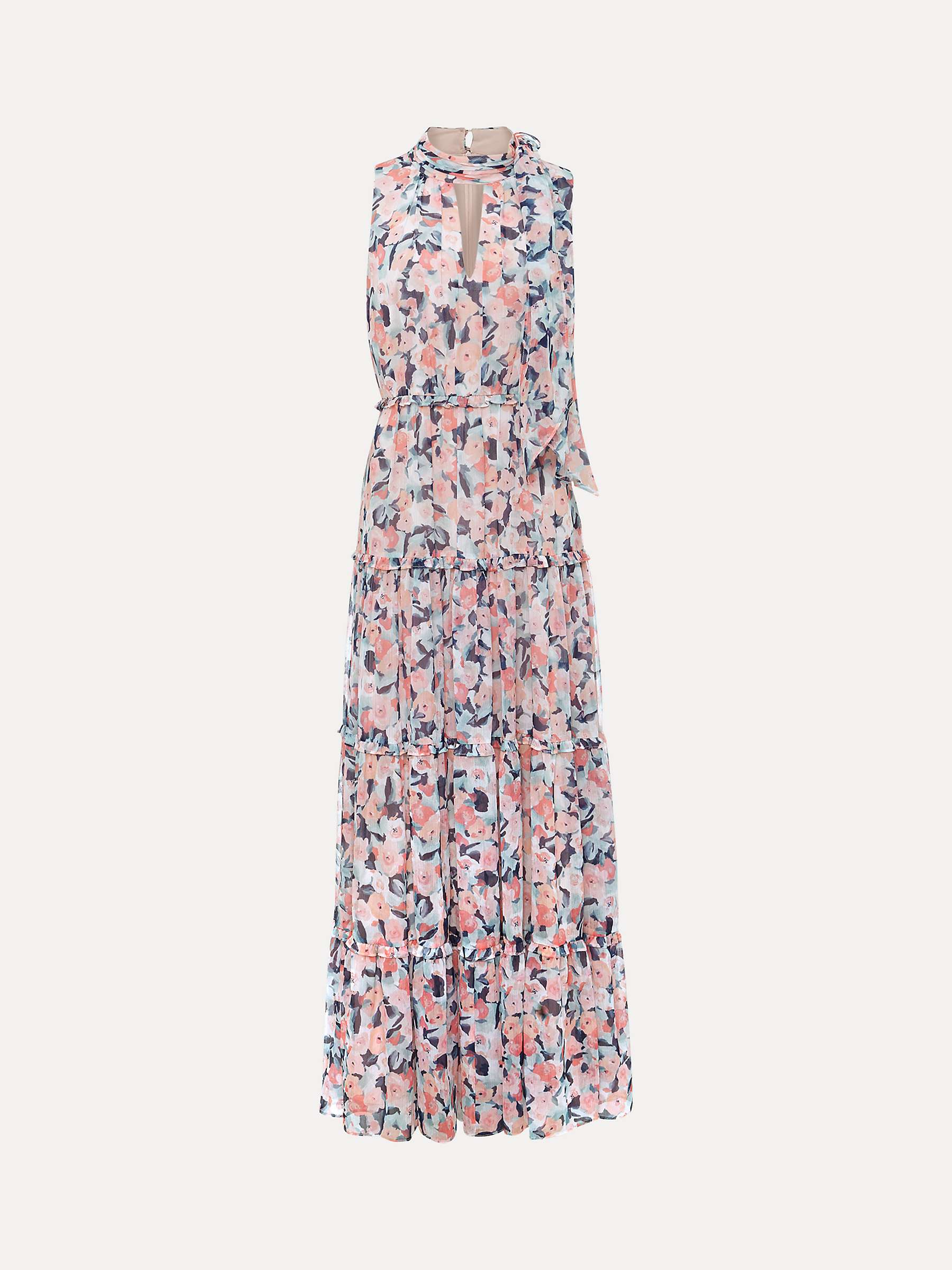 Buy Phase Eight Esme High Neck Floral Maxi Dress, Multi Online at johnlewis.com