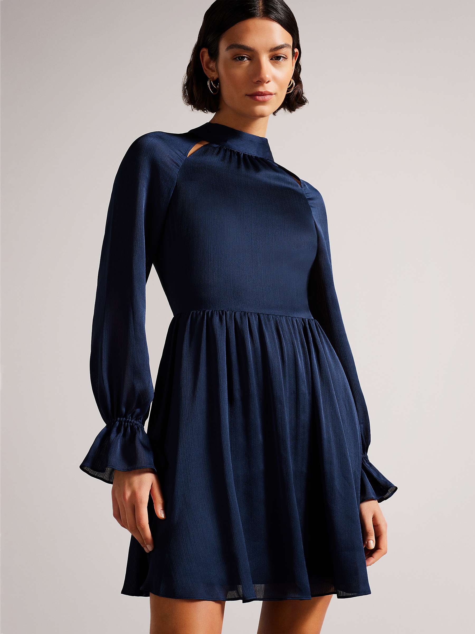 Buy Ted Baker Ryaa Mini Dress, Dark Blue Online at johnlewis.com