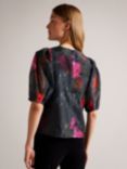 Ted Baker Ayymee Floral Puff Sleeve Top