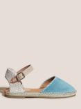 White Stuff Suede Espadrilles, Chambray Blue