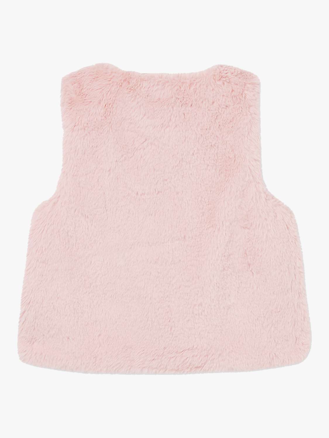 Buy Du Pareil au même Kids' Faux Fur Sleeveless Cardigan, Pink Online at johnlewis.com