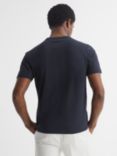 Reiss Melrose Crew Neck Cotton T-Shirt, Navy