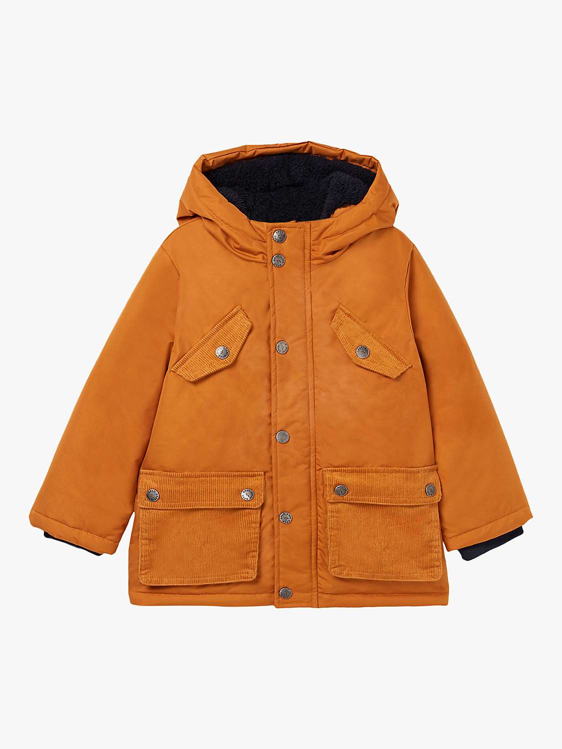 Buy Du Pareil au même Kids' Hooded Parka Coat, Light Brown Online at johnlewis.com