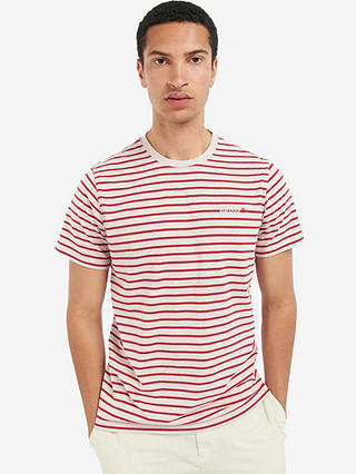 Barbour Recycled Cotton Stripe Print T-Shirt