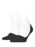 Calvin Klein Invisible Trainer Liner Cotton Socks, Pack of 2