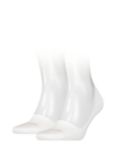 Calvin Klein Invisible Trainer Liner Cotton Socks, Pack of 2, 002 White