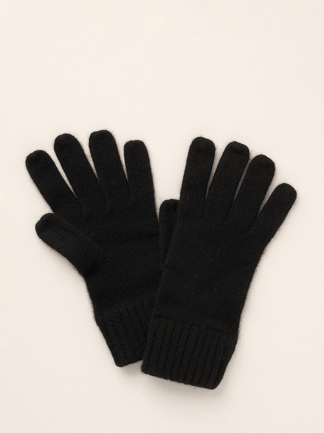 Truly Cashmere Gloves, Black