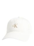 Calvin Klein Logo Organic Cotton Cap, Ivory
