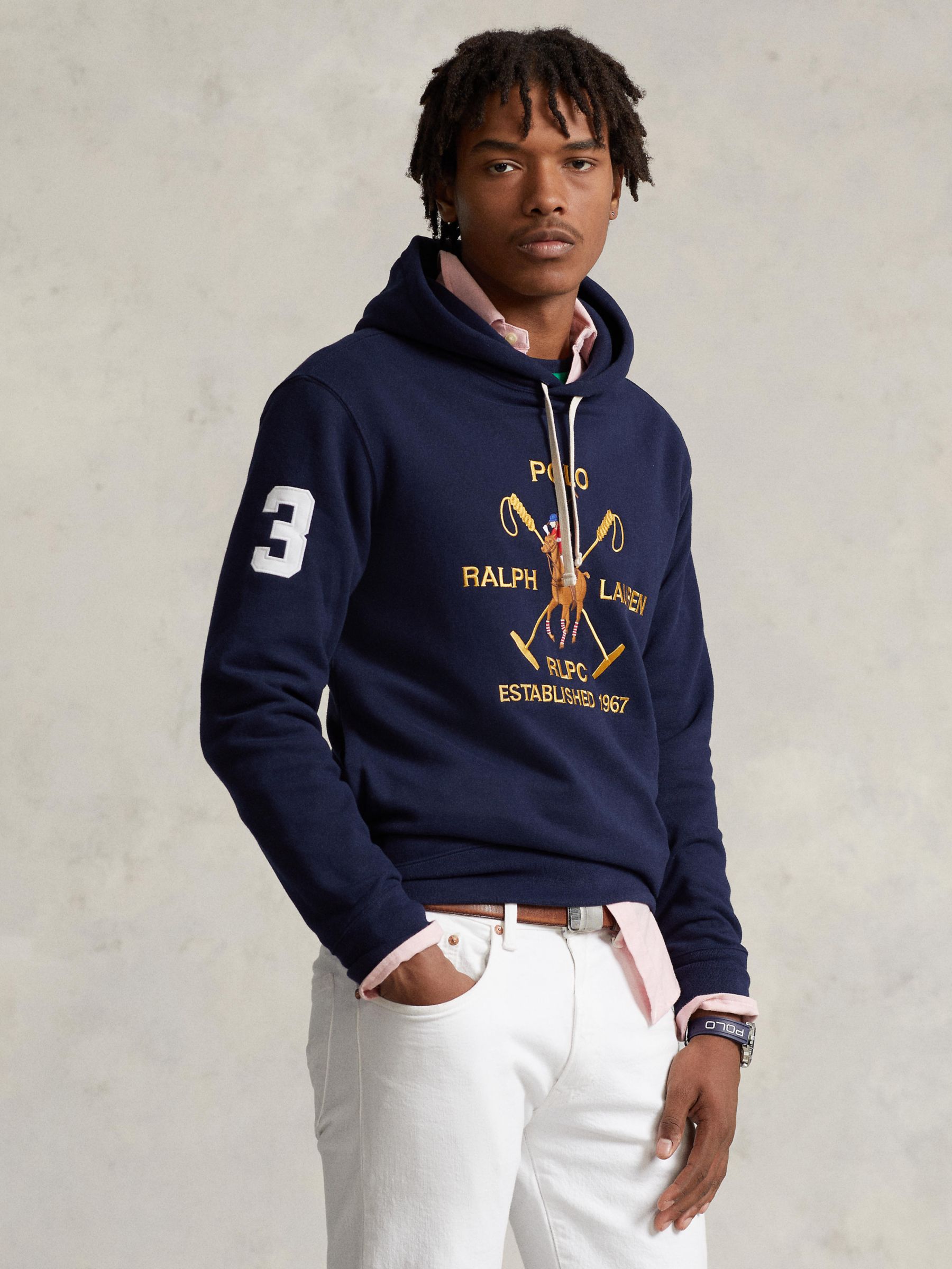 Polo Ralph Lauren Men's Full-Zip Fleece Hoodie - Cruise Navy - XL