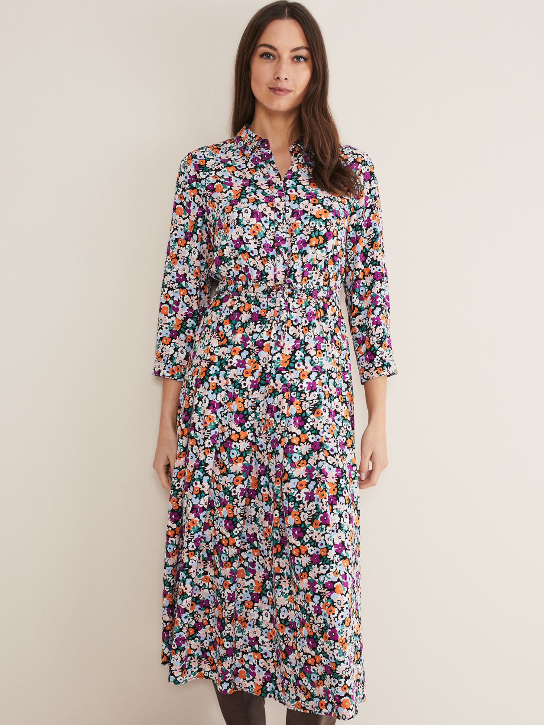 Phase Eight Tana Floral Ditsy Dress, Multi at John Lewis & Partners