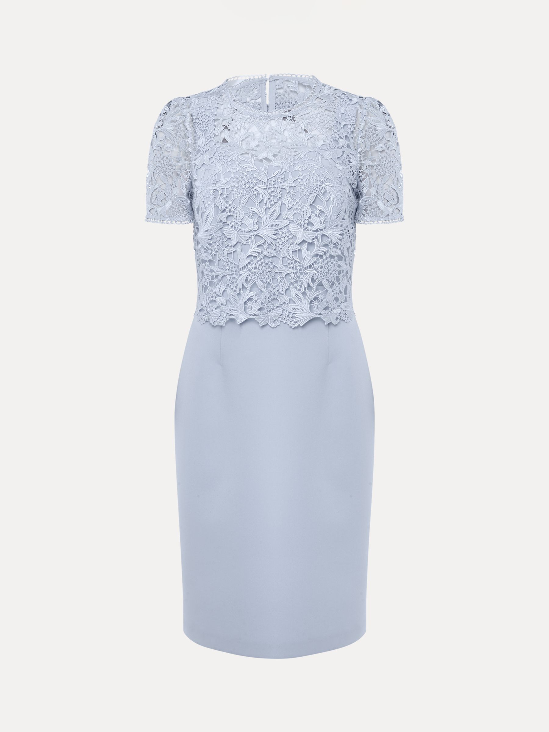 Phase Eight Isabella Lace Dress, Light Cornflower at John Lewis & Partners