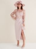 Phase Eight Adeline Double Layer Maxi Dress, Antique Rose