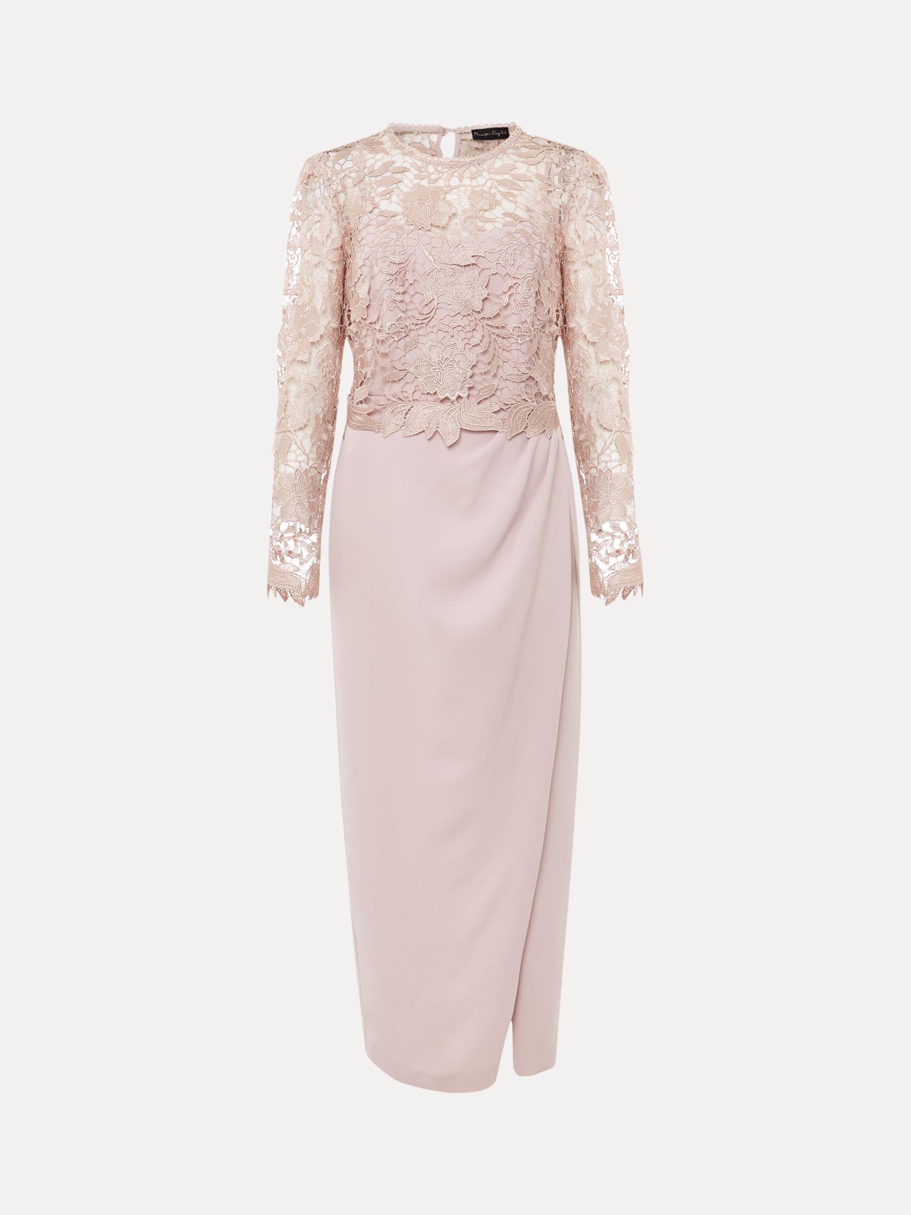 Buy Phase Eight Adeline Double Layer Maxi Dress, Antique Rose Online at johnlewis.com