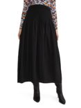 Phase Eight Laina Yoke Detail Midi Skirt, Black, Black