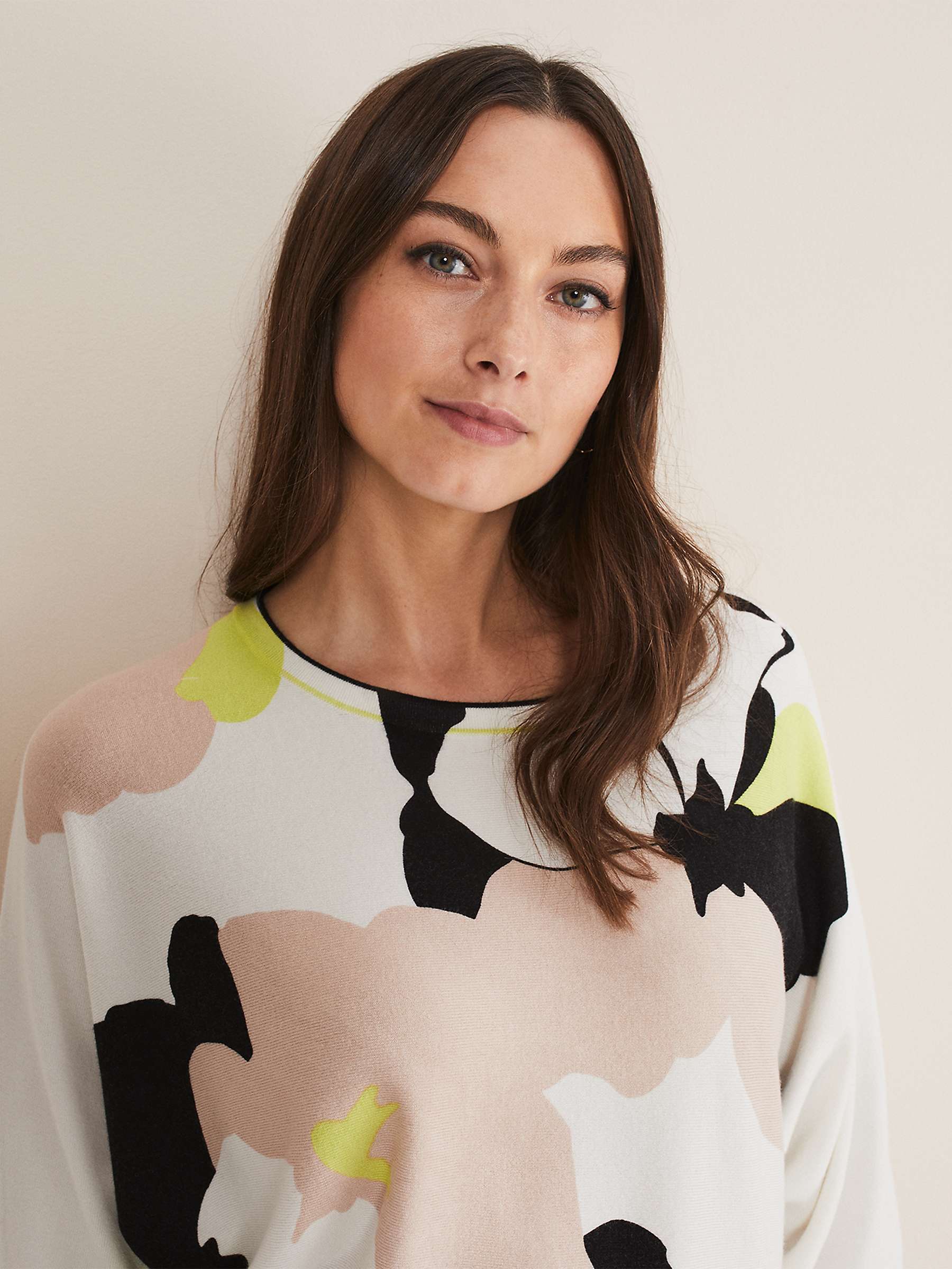 Phase Eight Aletta Floral Knitted Jumper, Multi at John Lewis & Partners