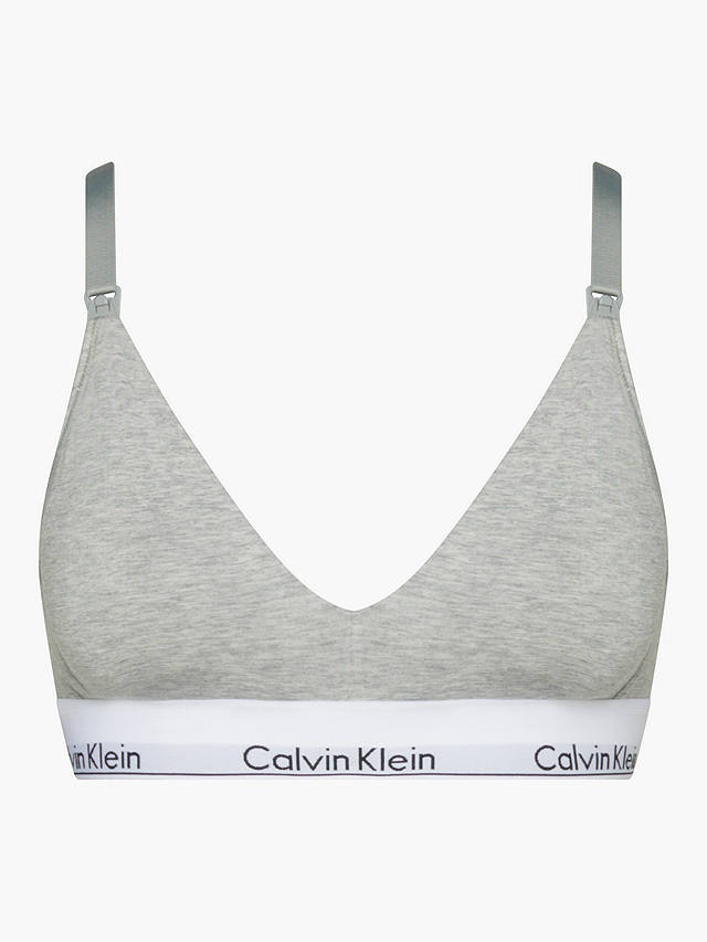 Calvin Klein Modern Cotton Maternity Bra, Grey Heather