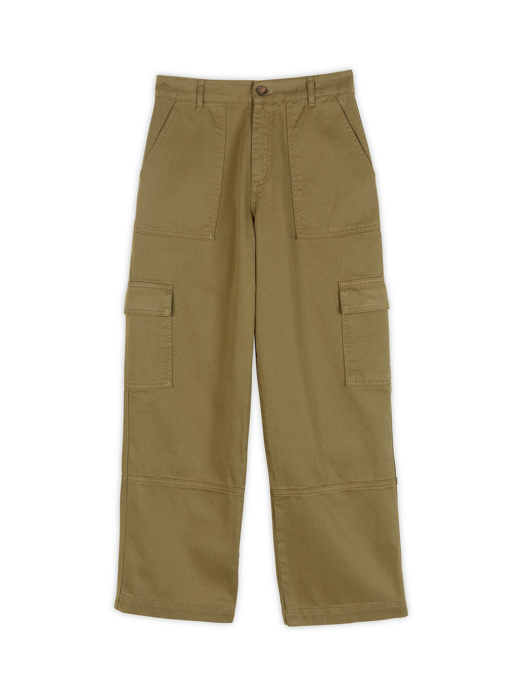 Buy Albaray Military Pocket Organic Cotton Trousers, Olive Online at johnlewis.com
