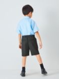 John Lewis Boys' Adjustable Waist Slim Fit School Shorts