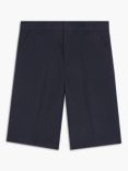 John Lewis Kids' Adjustable Waist Regular Length School Shorts, Navy