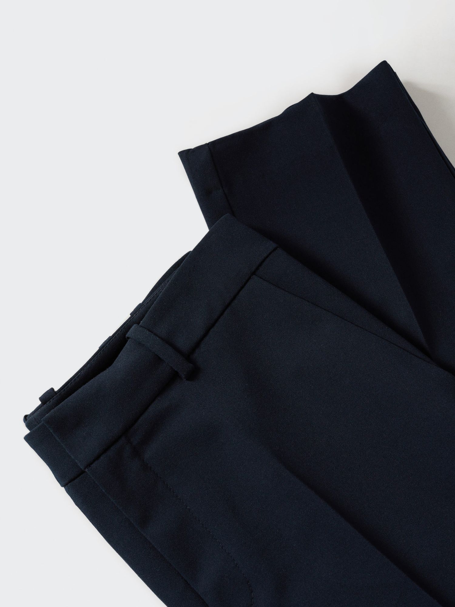 Mango Boreal Tailored Trousers, Navy