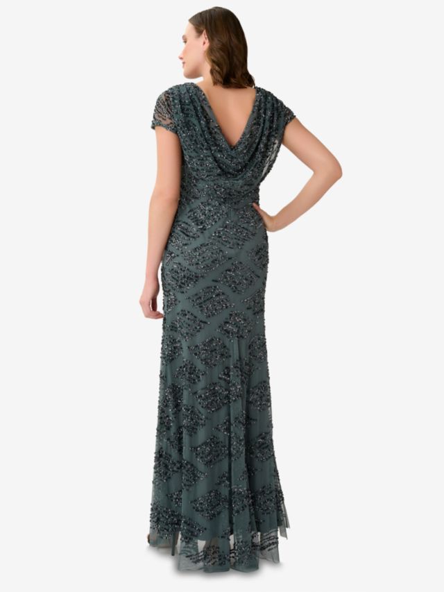 Adrianna papell shop beaded mermaid gown