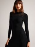 Ted Baker Latinia Textured Midi Dress, Black