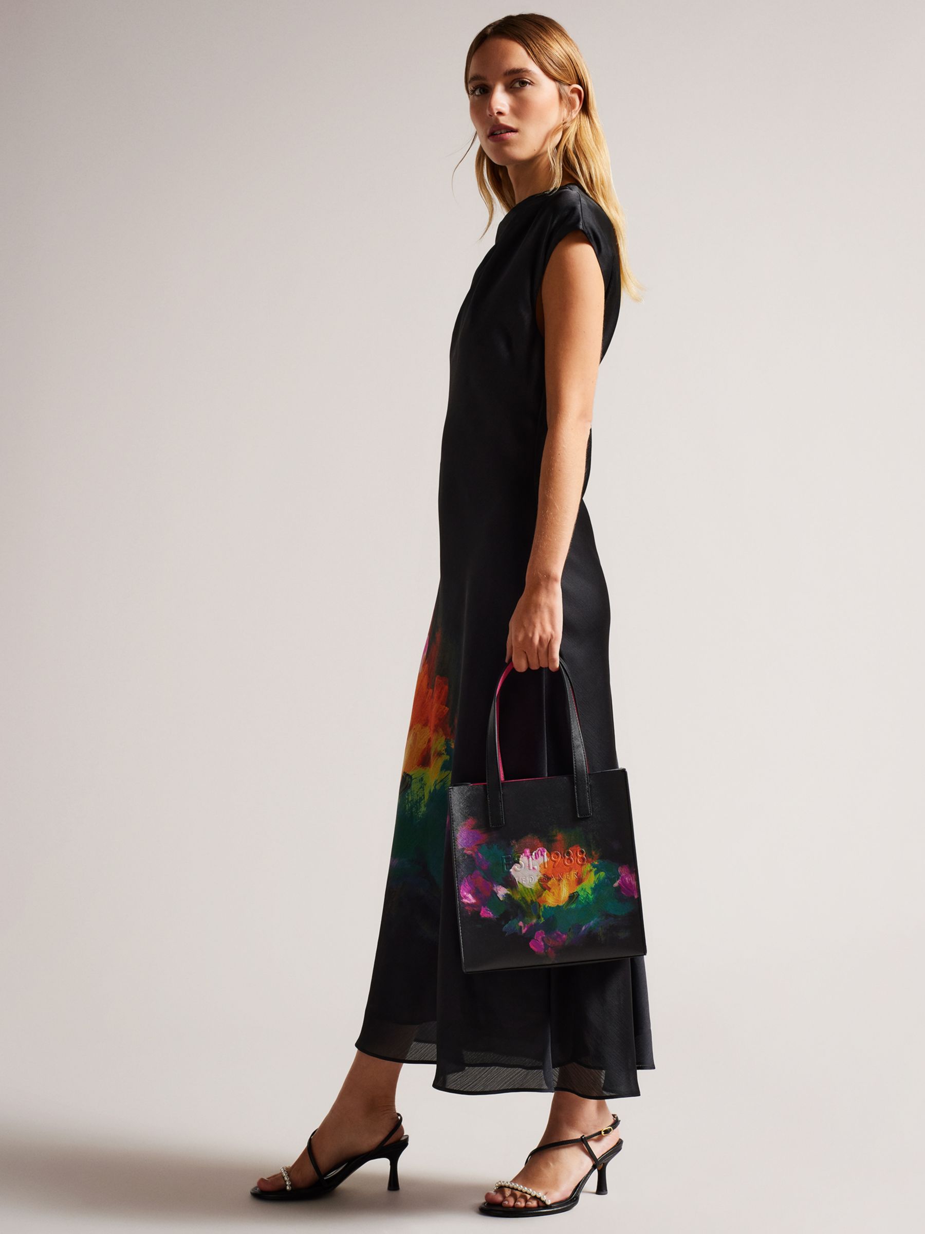 Ted Baker Paticon Floral Tote Bag, Black