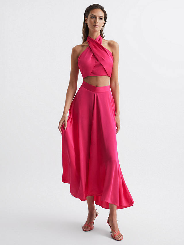 Reiss Ruby Halter Occasion Top, Pink