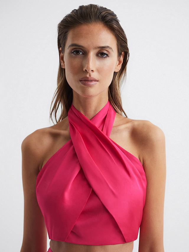 Reiss Ruby Halter Occasion Top, Pink