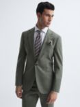 Reiss Firm Tailored Wool Blazer, Green