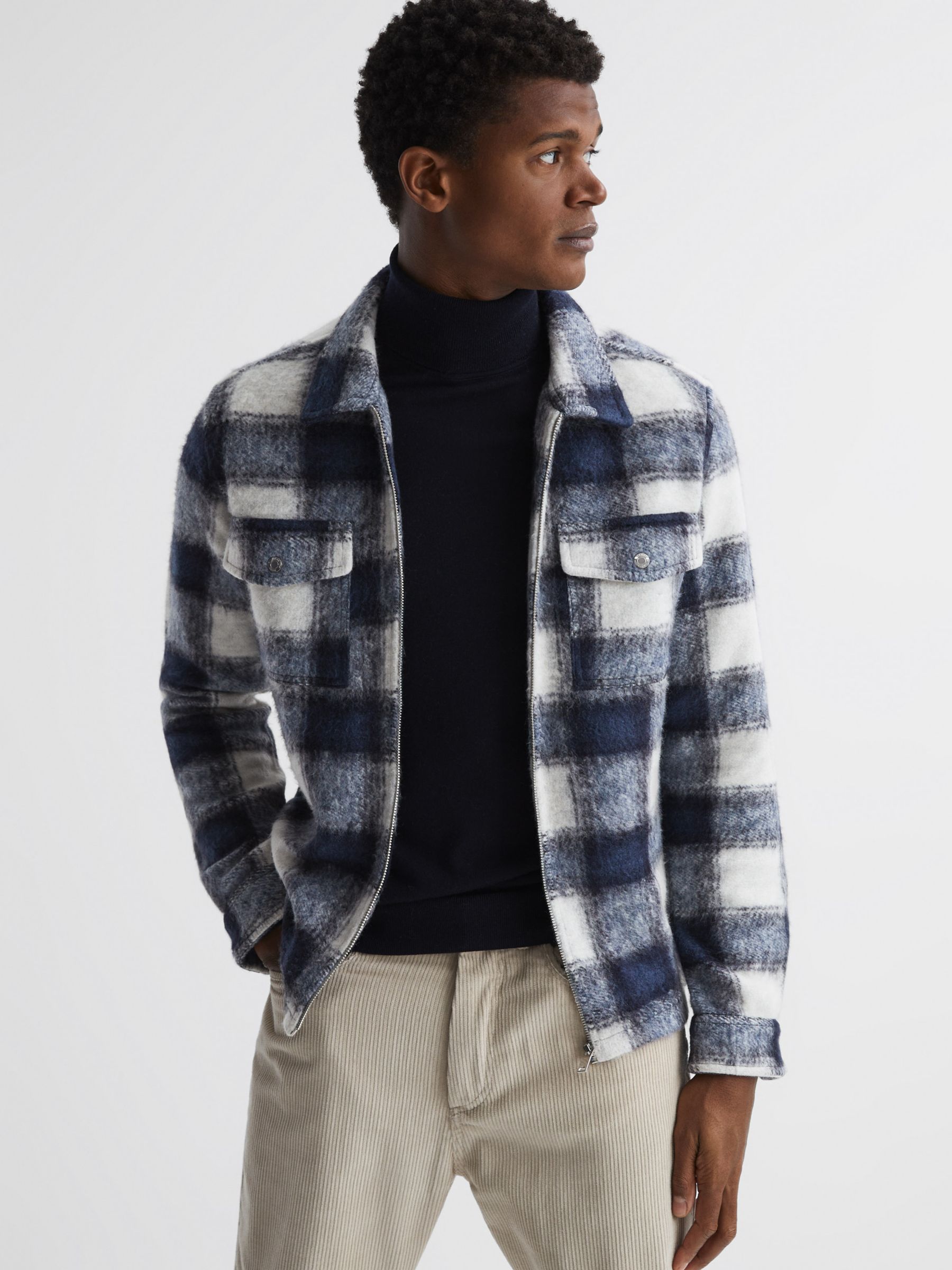 Mens Fleece Lined Overshirt | John Lewis & Partners