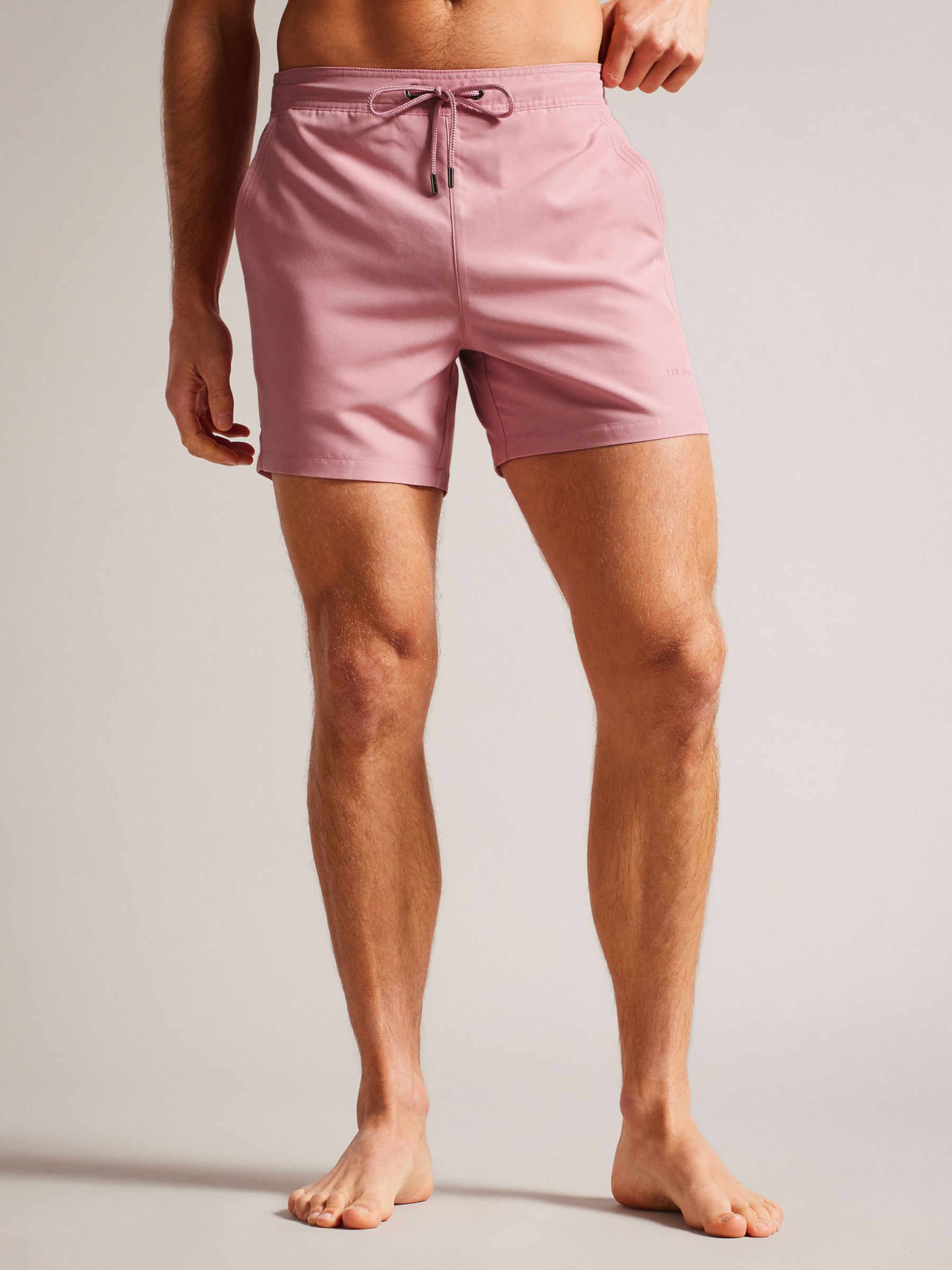 Ted Baker Hiltree Swimming Trunks, Pink, XS