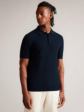 Ted Baker Imago Short Sleeve Knitted Polo Top