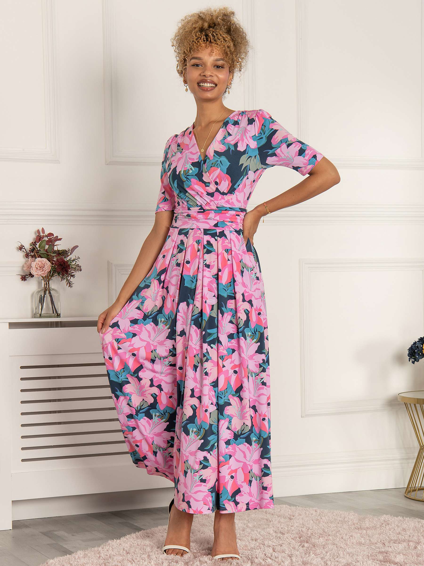 Buy Jolie Moi Calais Half Sleeve Maxi Dress Online at johnlewis.com