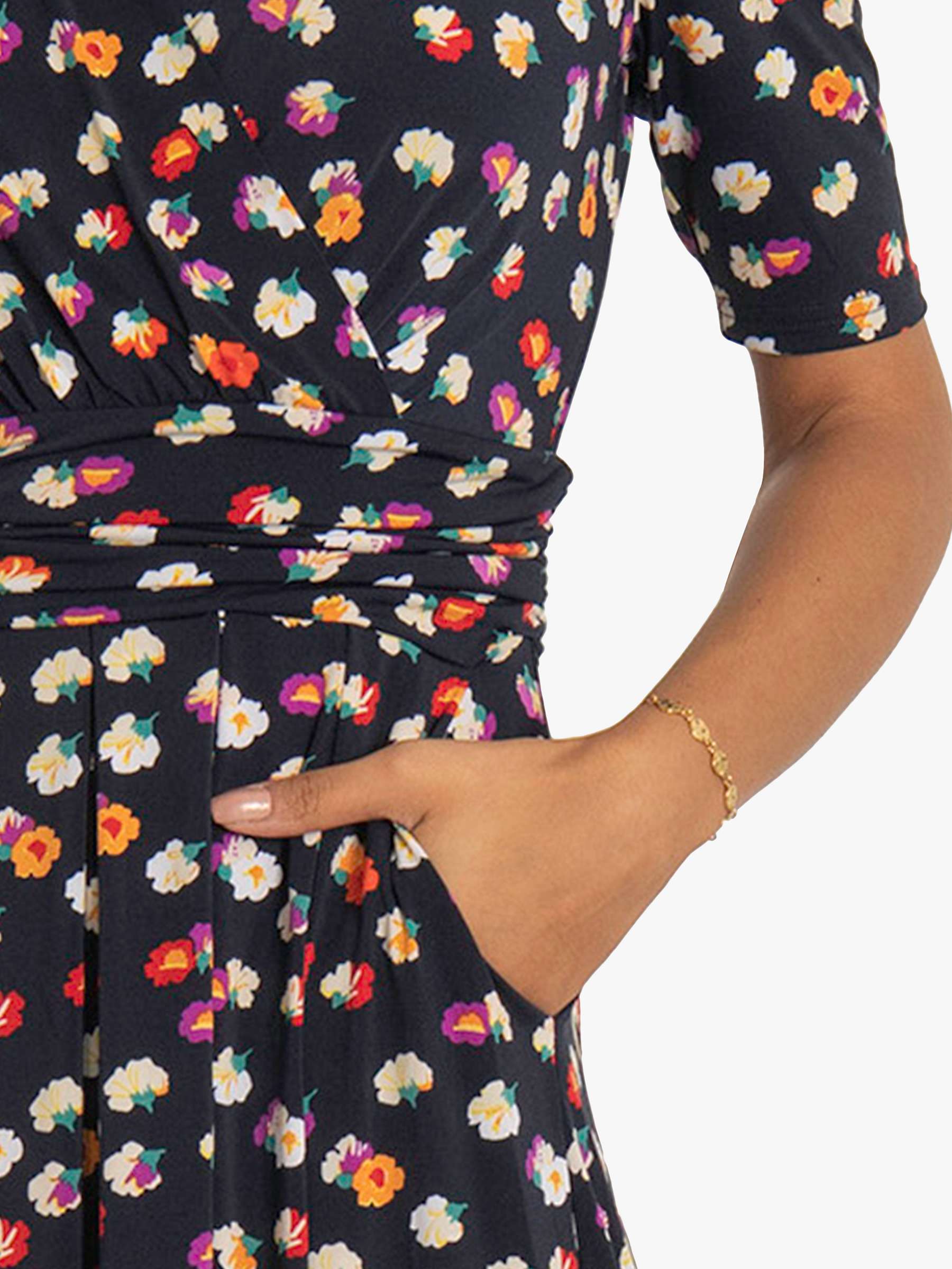 Jolie Moi Saniya Floral Print Maxi Dress, Navy at John Lewis & Partners