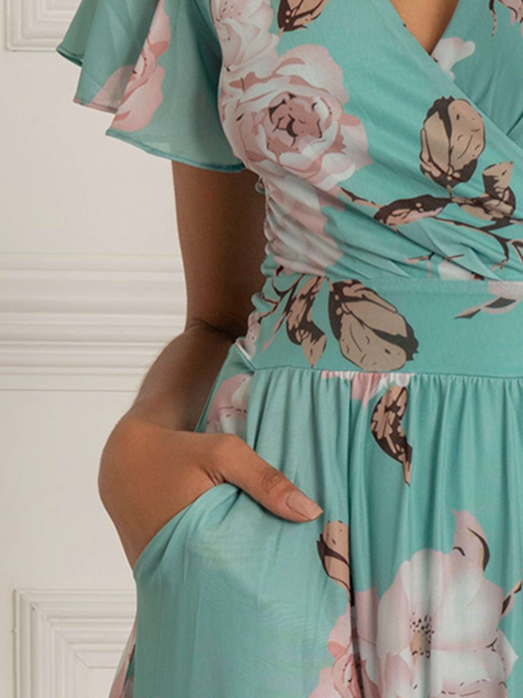 Buy Jolie Moi Piper Floral Print Maxi Dress Online at johnlewis.com