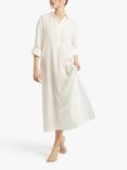 Nudea Organic Cotton Maxi Nightdress, White