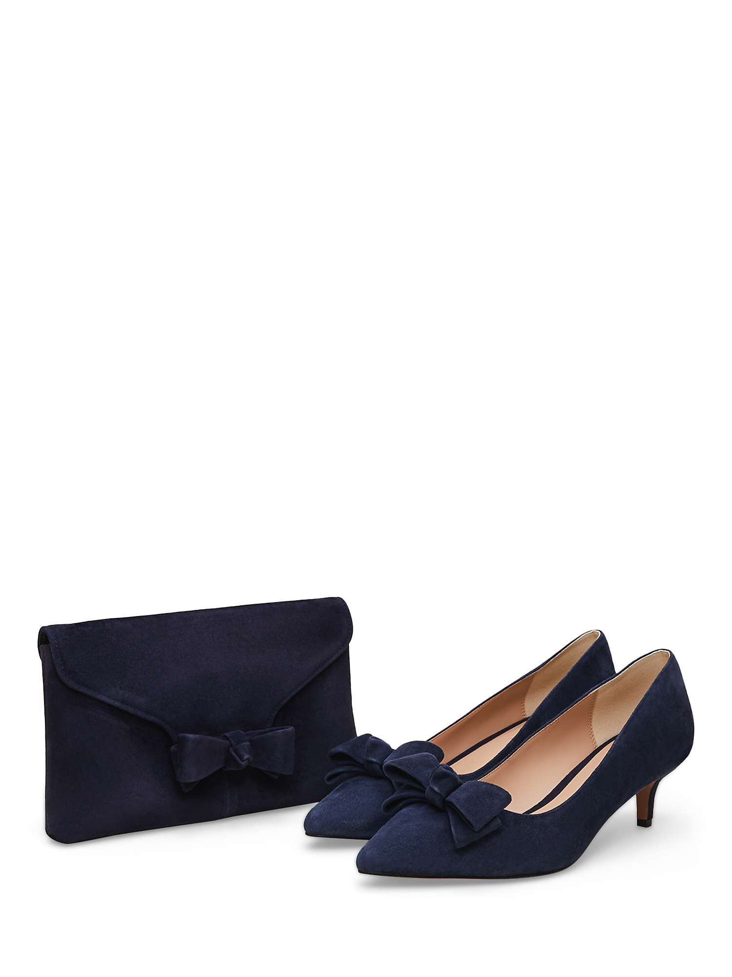 Buy Phase Eight Structured Bow Kitten Heel Shoes Online at johnlewis.com