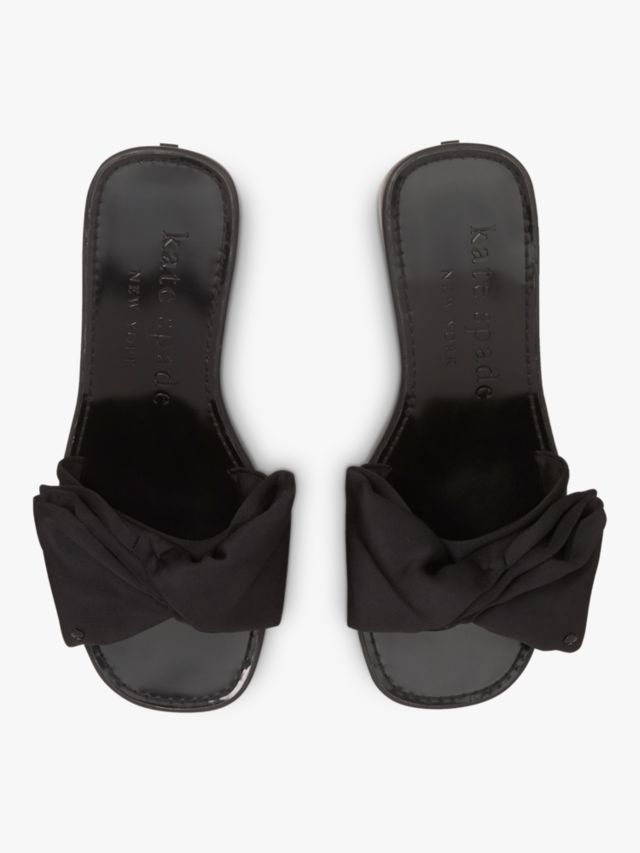 Kate spade black outlet slides