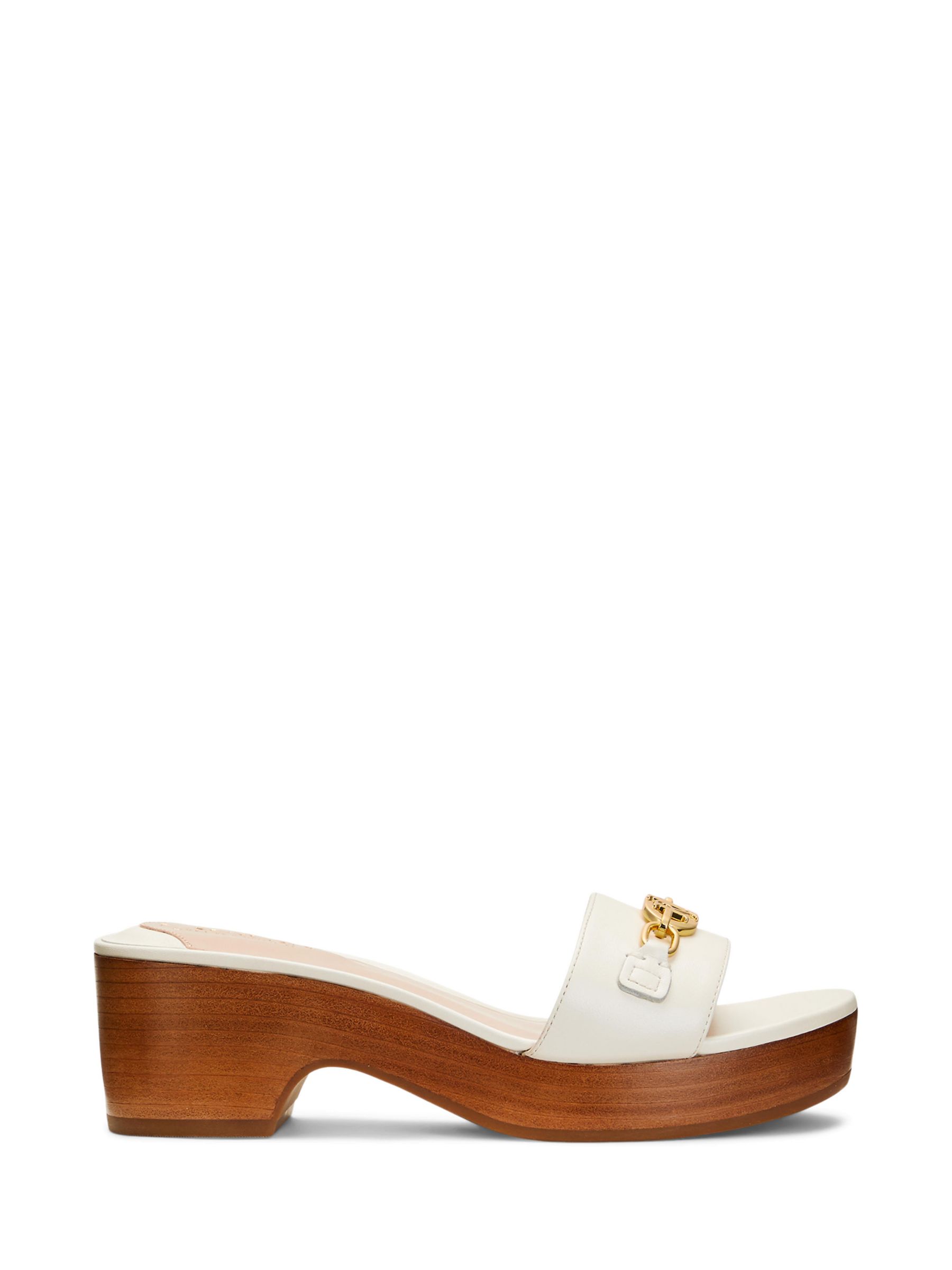 Lauren Ralph Lauren Roxanne Leather Sandals, White