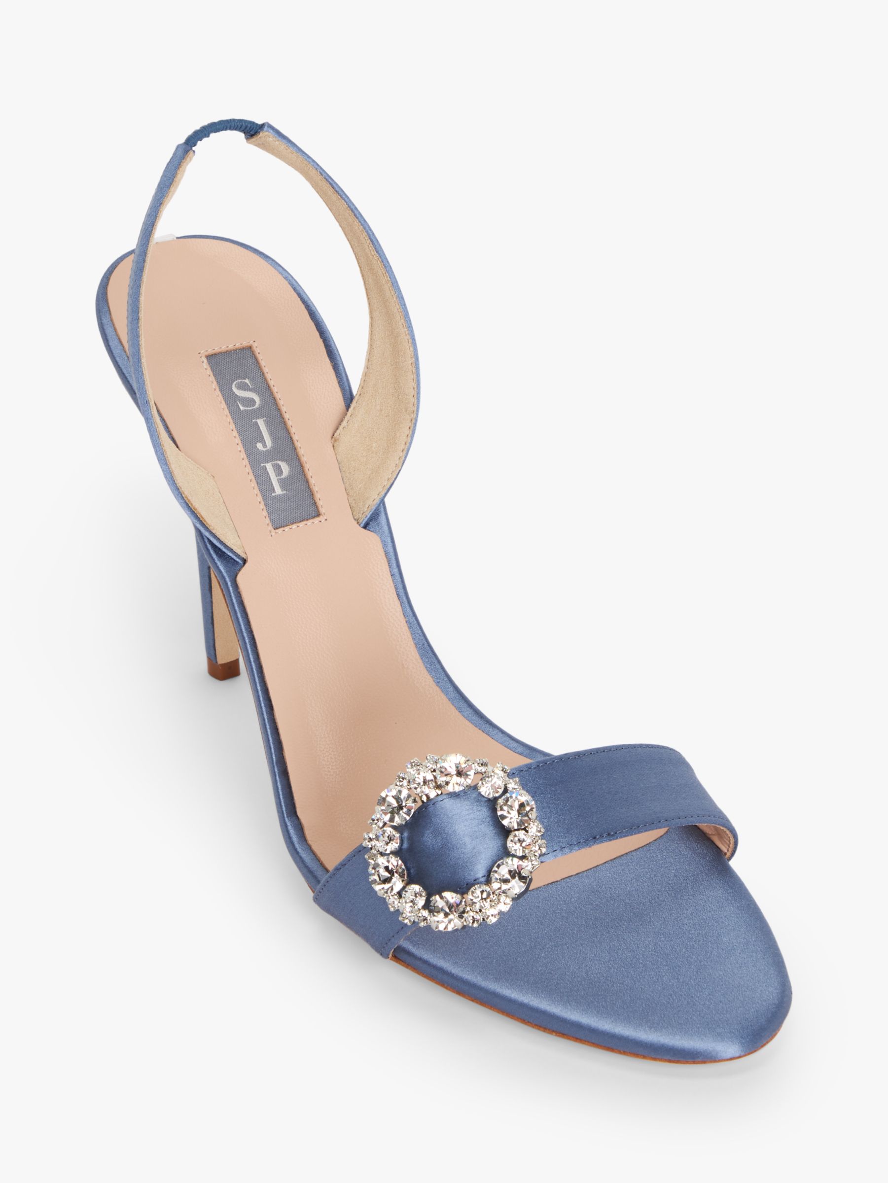 Buy SJP by Sarah Jessica Parker Dish High Heel Satin Sandals, Wink Online at johnlewis.com