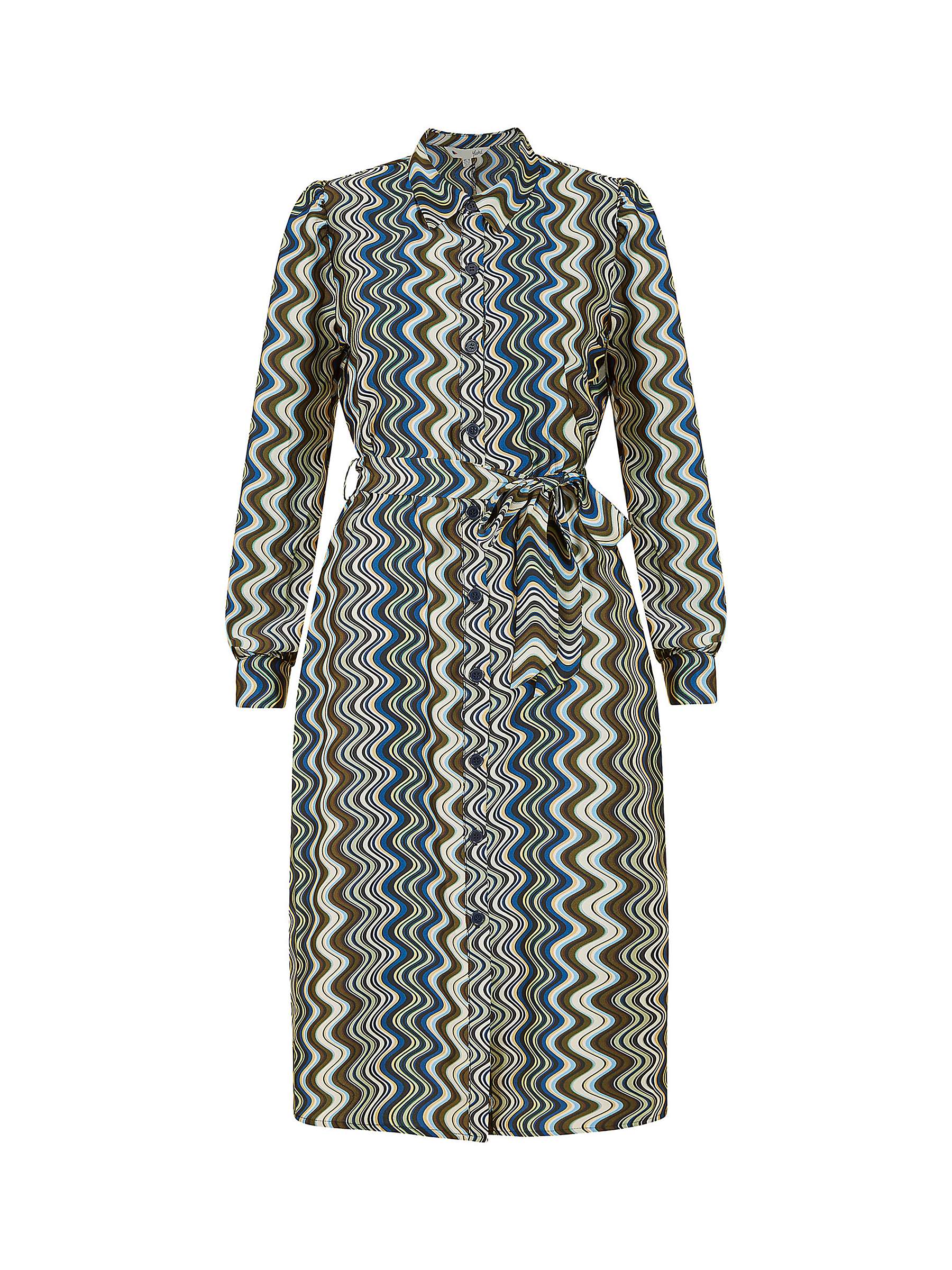 Buy Yumi Abstract Stripes Shirt Midi Dress, Multi Online at johnlewis.com