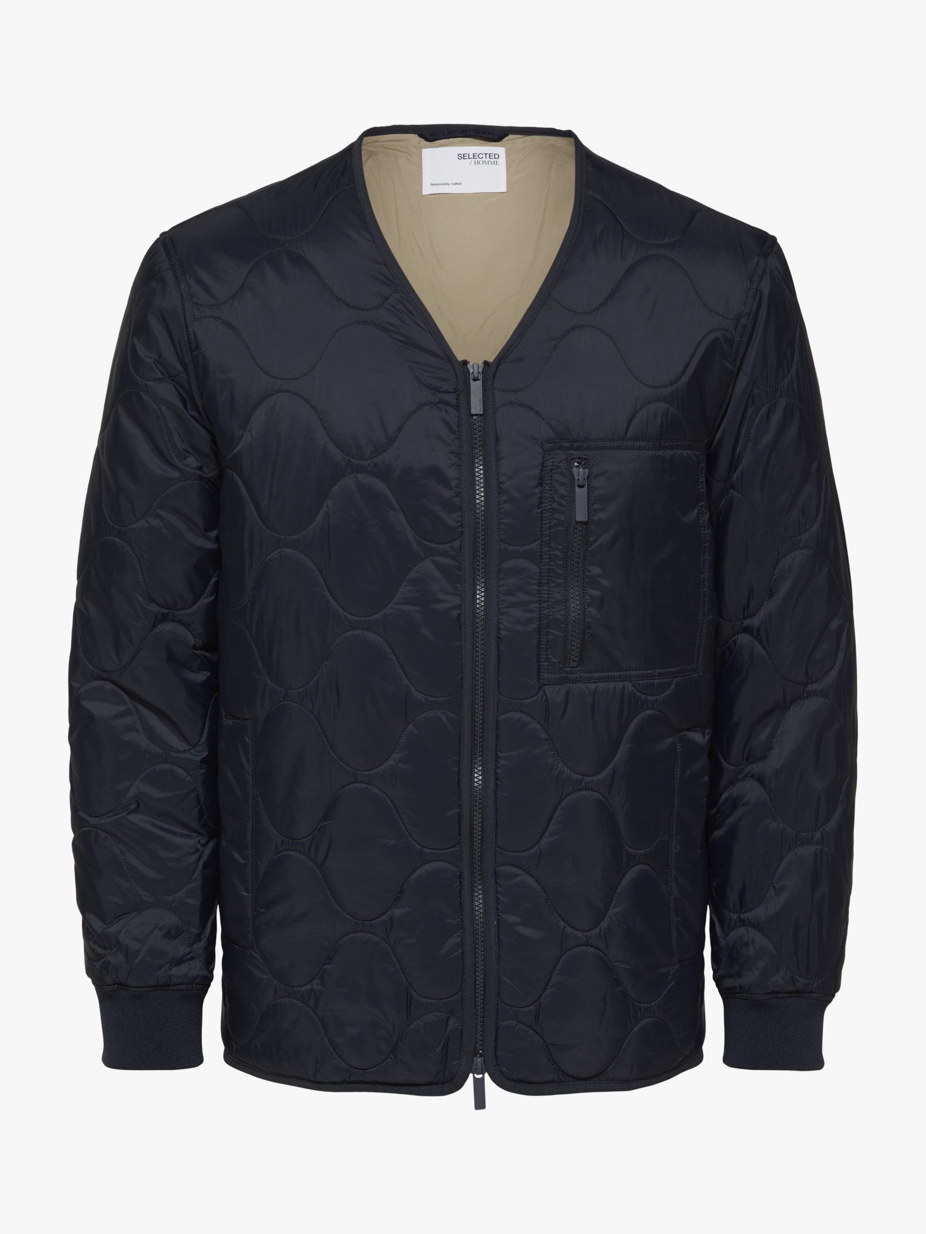 SELECTED HOMME SLHHANZO Quilted Jacket, Sky Captain, S