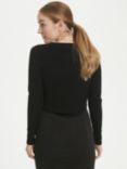 KAFFE Astrid Bolero Cardigan, Deep Black