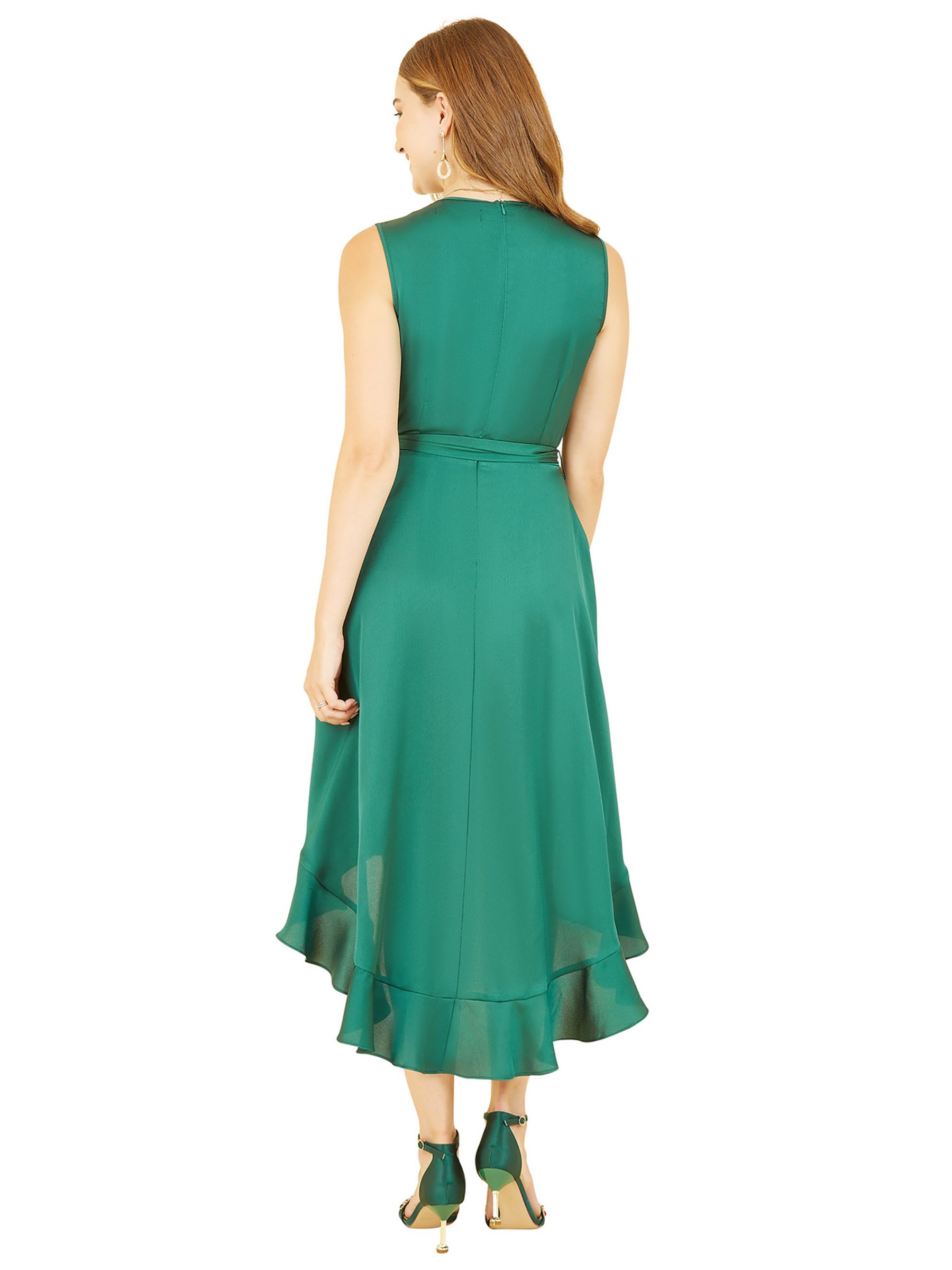 Buy Mela London Dipped Hem Satin Midi Dress Online at johnlewis.com