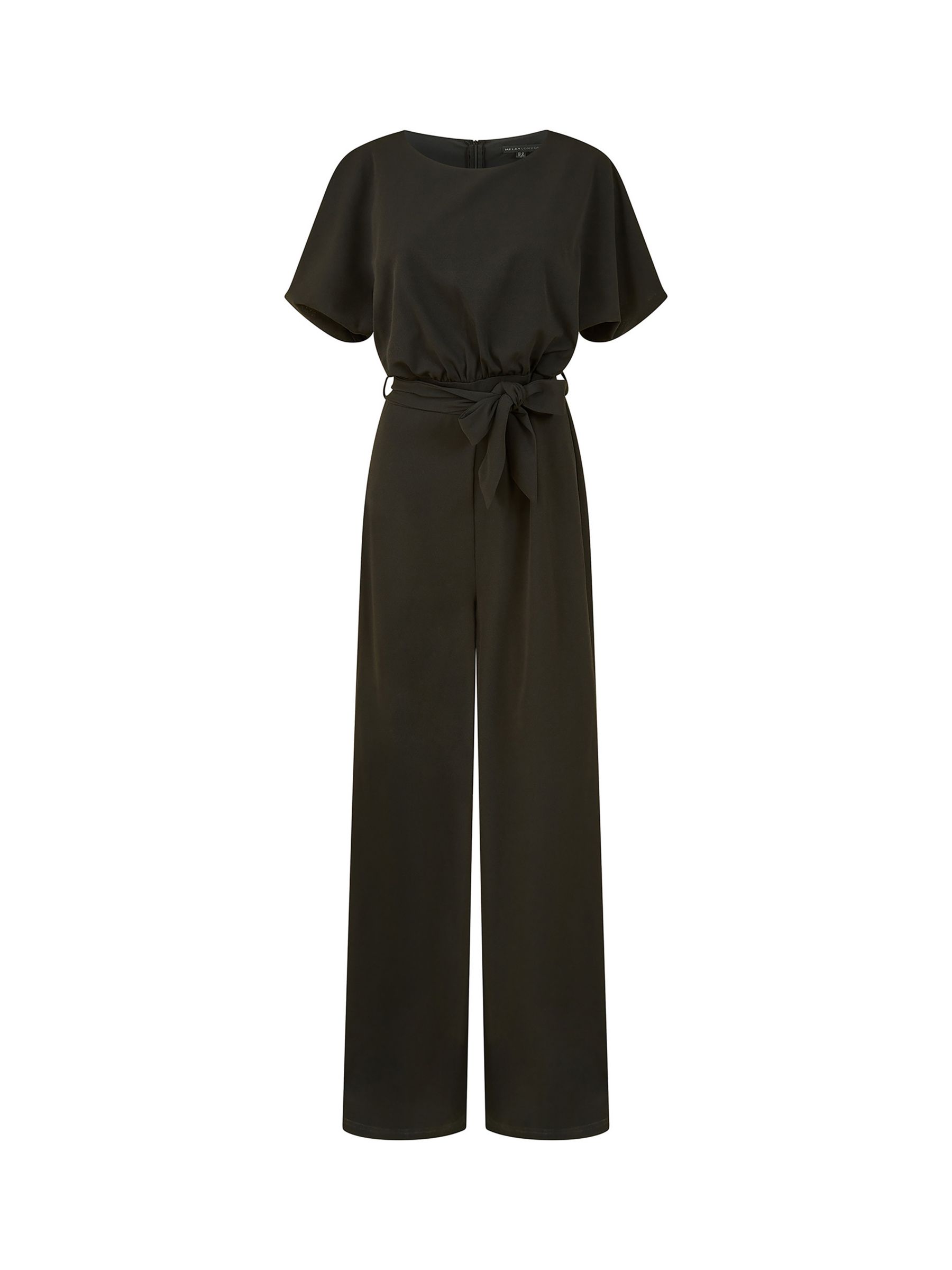 Mela London Batwing Stretch Jumpsuit, Black at John Lewis & Partners