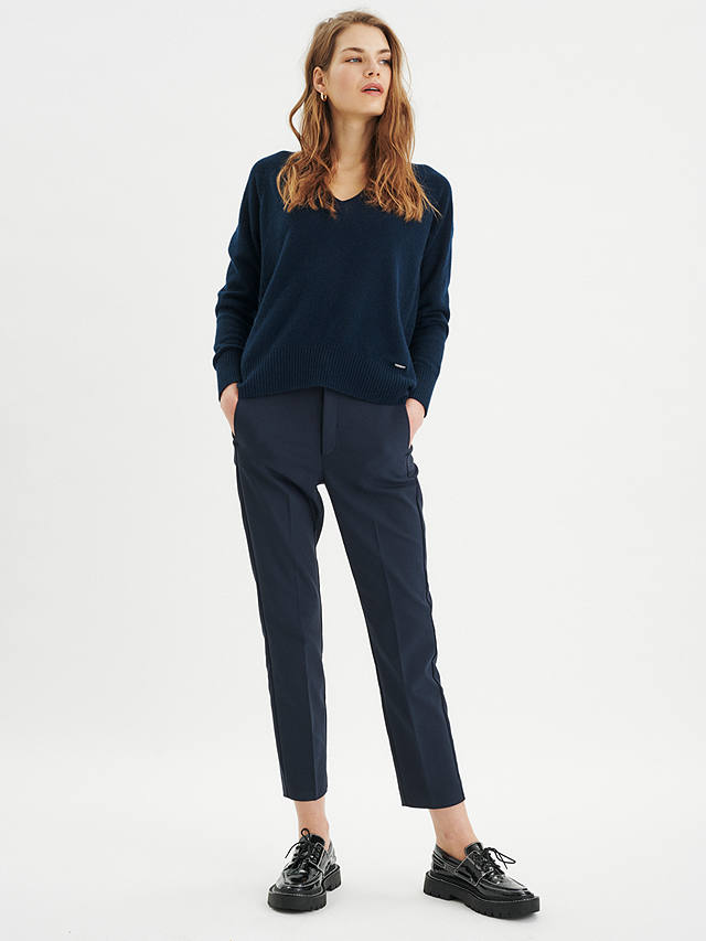 InWear Zella Cotton Blend Trousers, Marine Blue