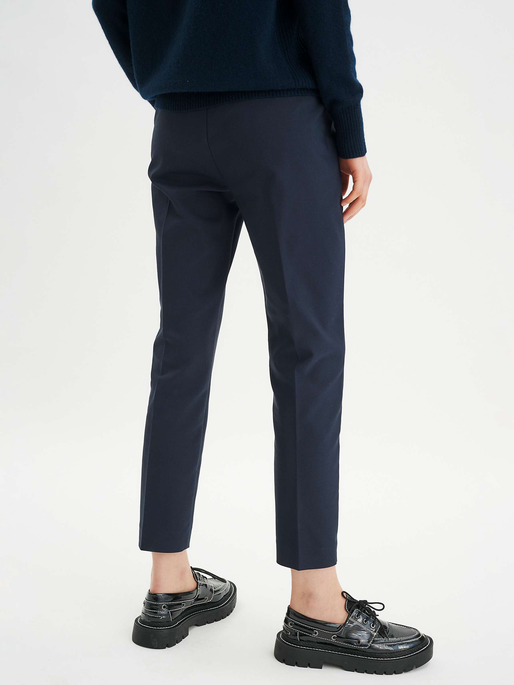 Buy InWear Zella Cotton Blend Trousers, Marine Blue Online at johnlewis.com