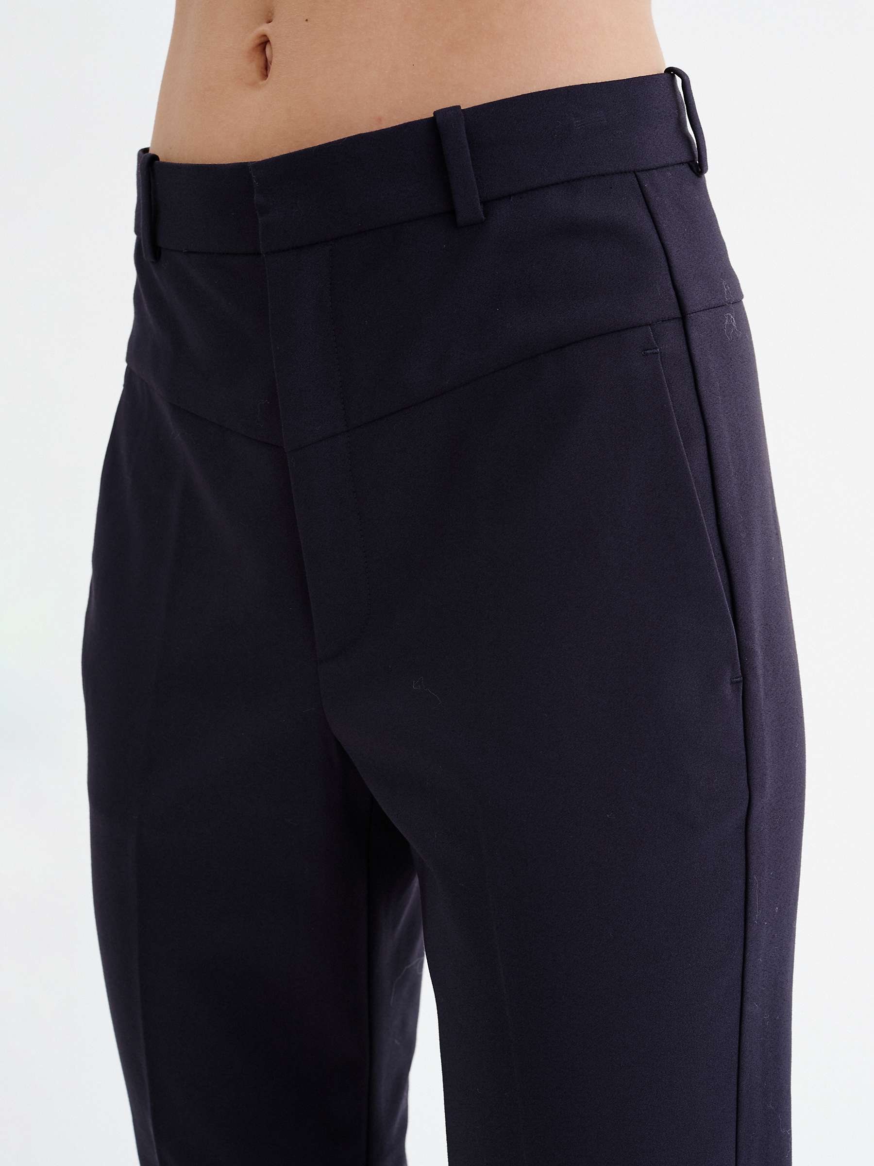 Buy InWear Zella Cotton Blend Trousers, Marine Blue Online at johnlewis.com